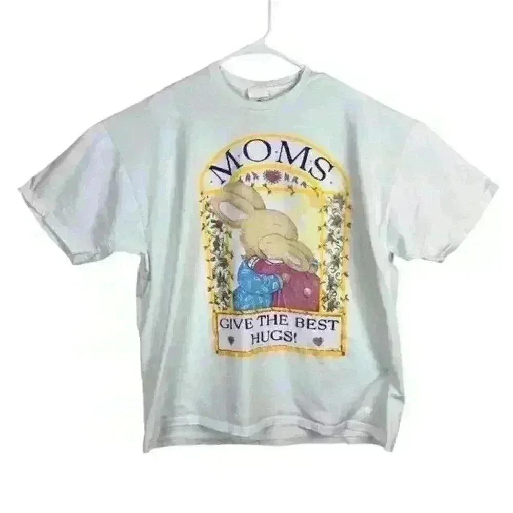 Vintage Laura Trayser Designs Shirt Size XL Mom's Give The Best‎ Hugs Mother’s